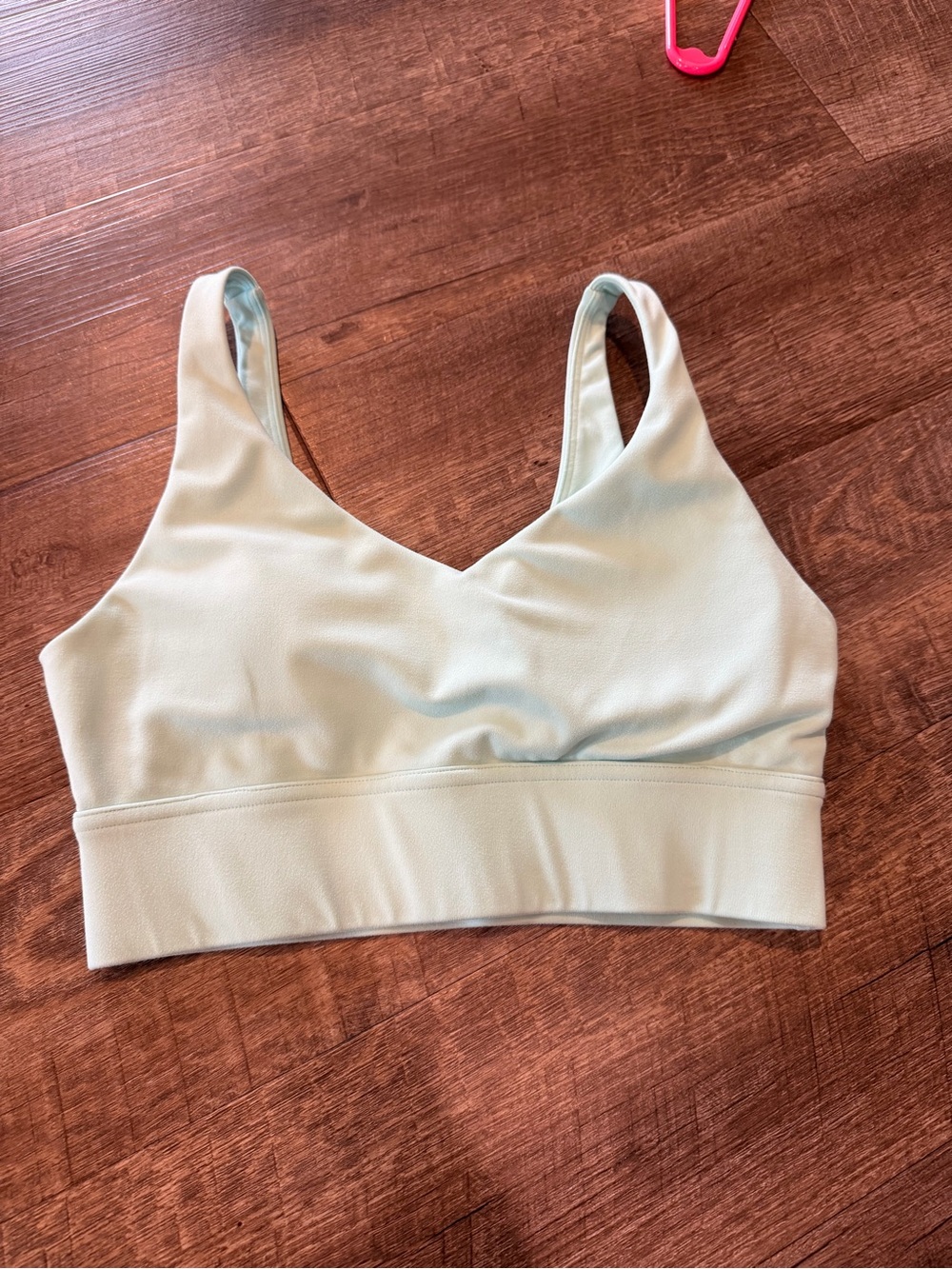 Light Sage V-Neck Wireless Sports Bralette